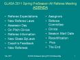 GLASA 2011 Spring PreSeason All Referee Meeting AGENDA PowerPoint PPT Presentation