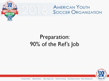 Preparation: 90% of the Ref