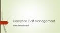 Hampton Golf Management
