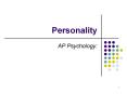 Personality PowerPoint PPT Presentation