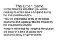 The Urban Game PowerPoint PPT Presentation