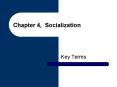 Chapter 4, Socialization PowerPoint PPT Presentation