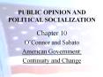 PUBLIC OPINION AND POLITICAL SOCIALIZATION PowerPoint PPT Presentation