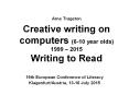 Arne Trageton Creative writing on computers (6-10 year olds) 1999  PowerPoint PPT Presentation