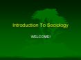 Introduction To Sociology PowerPoint PPT Presentation