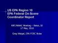 US EPA Region 10 EPA Federal On-Scene Coordinator Report PowerPoint PPT Presentation
