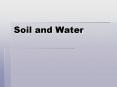 Soil and Water PowerPoint PPT Presentation