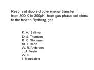 Resonant dipole-dipole energy transfer