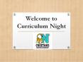 Welcome to Curriculum Night PowerPoint PPT Presentation