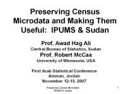 Preserving Census Microdata and Making Them Useful: IPUMS
