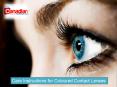 Care Instructions for Coloured Contact Lenses
