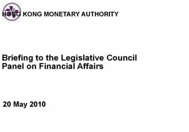 Hong Kong  Economic and Monetary Developments and Prospects