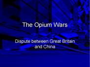 The Opium Wars