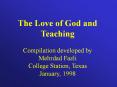 Consecration, love, teaching PowerPoint PPT Presentation