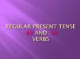 Regular Present Tense -er and  PowerPoint PPT Presentation