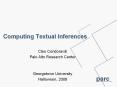 Computing Textual Inferences PowerPoint PPT Presentation