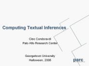 Computing Textual Inferences