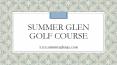 Summer Glen Golf Course