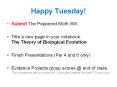 Happy Tuesday! PowerPoint PPT Presentation