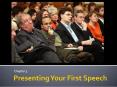 Presenting Your First Speech PowerPoint PPT Presentation