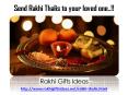 Send Rakhi Thalis to your loved one... PowerPoint PPT Presentation