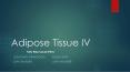 Adipose Tissue IV PowerPoint PPT Presentation