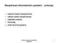 Bezpecnost informacn PowerPoint PPT Presentation
