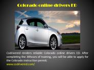 Drivers Ed online Colorado