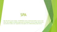 SPA and Body Massage Importance and Benefits