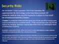 Security Risks PowerPoint PPT Presentation