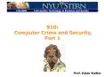 S10: Computer Crime and Security, Part 1 PowerPoint PPT Presentation