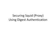 Securing Squid (Proxy) Using Digest Authentication