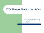 BTEC National Health