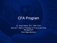 CFA Program