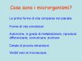 Cosa sono i microrganismi? PowerPoint PPT Presentation