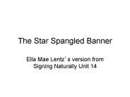 The Star Spangled Banner