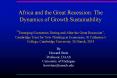 Africa%20and%20the%20Great%20Recession:%20The%20Dynamics%20of%20Growth%20Sustainability%20 PowerPoint PPT Presentation
