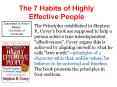 The 7 Habits of Highly Effective People PowerPoint PPT Presentation