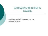 ZARZADZANIE SOBA W CZASIE