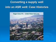 Converting a supply well