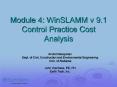 Module 4: WinSLAMM v 9.1 Control Practice Cost Analysis PowerPoint PPT Presentation