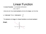 Linear Function