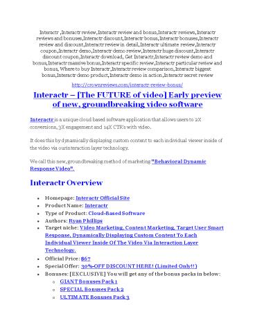 Interactr REVIEW and GIANT $21600 bonuses