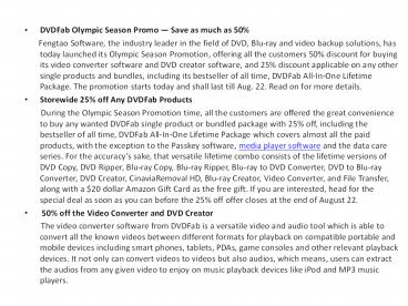 DVDFab Olympic Season Promo—Save as much as 50%