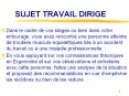 SUJET TRAVAIL DIRIGE PowerPoint PPT Presentation