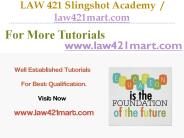 LAW 421 Slingshot Academy / law421mart.com