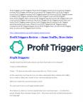 Profit Triggers review - Profit Triggers sneak peek features PowerPoint PPT Presentation