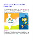5 Sports Icons To Make India Proud In Olympic 2016 PowerPoint PPT Presentation