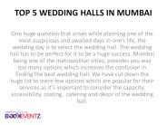 Popular 5 star Conference Venues in Mumbai