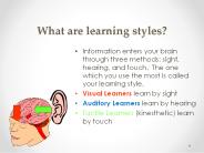 What are learning styles?